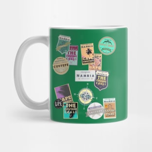 Souvenir Travel Stickers - Nambian camo colour Mug